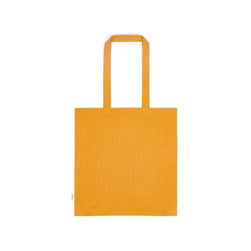 yellow Bolsa de compra Everest; algodón reciclado 140 gsm Asas de 65 cm