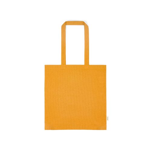 yellow Bolsa de compra Everest; algodón reciclado 140 gsm Asas de 65 cm