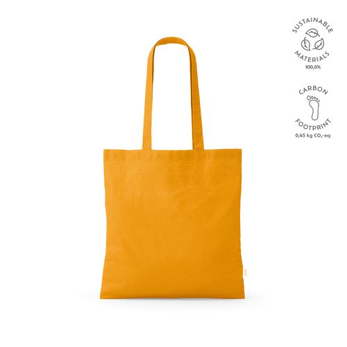 Bolsa de compra Everest; algodón reciclado 140 gsm Asas de 65 cm