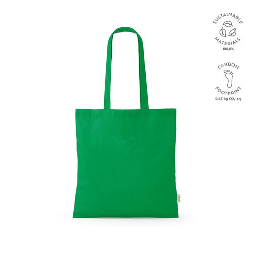 Bolsa de compra Everest; algodón reciclado 140 gsm Asas de 65 cm