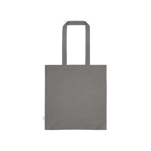 gray Bolsa de compra Everest; algodón reciclado 140 gsm Asas de 65 cm