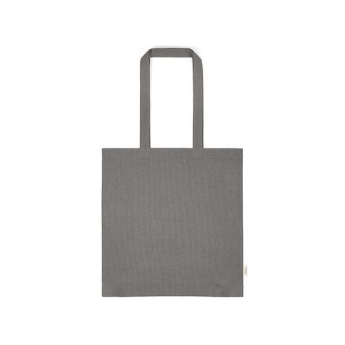 gray Bolsa de compra Everest; algodón reciclado 140 gsm Asas de 65 cm