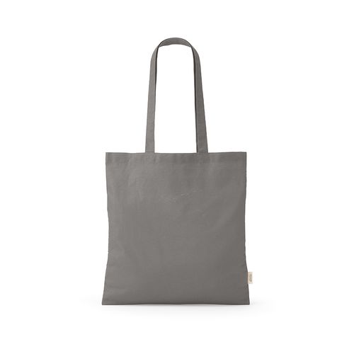 gray Bolsa de compra Everest; algodón reciclado 140 gsm Asas de 65 cm
