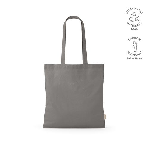 Bolsa de compra Everest; algodón reciclado 140 gsm Asas de 65 cm