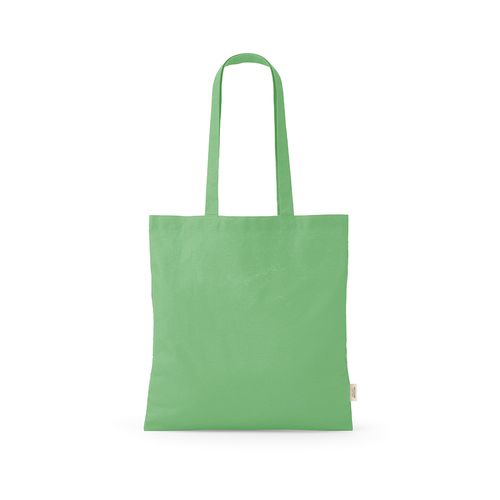 verde claro Bolsa de compra Everest; algodón reciclado 140 gsm Asas de 65 cm