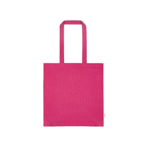 fucsia Bolsa de compra Everest; algodón reciclado 140 gsm Asas de 65 cm