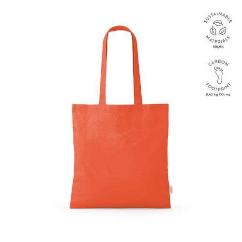 Bolsa de compra Everest; algodón reciclado 140 gsm Asas de 65 cm