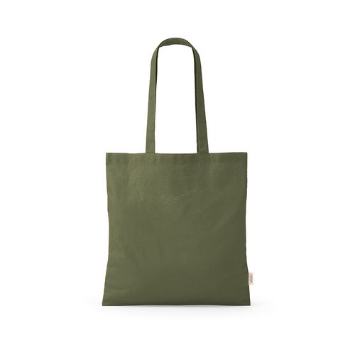 ejército verde Bolsa de compra Everest; algodón reciclado 140 gsm Asas de 65 cm