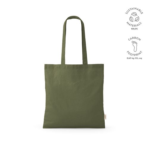 Bolsa de compra Everest; algodón reciclado 140 gsm Asas de 65 cm