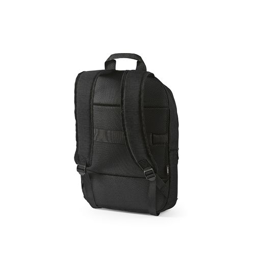 black Mochila Vilnius de 18 l de rPET. Bolsillo frontal. Para PC de 17