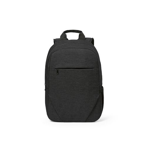 black Mochila Vilnius de 18 l de rPET. Bolsillo frontal. Para PC de 17