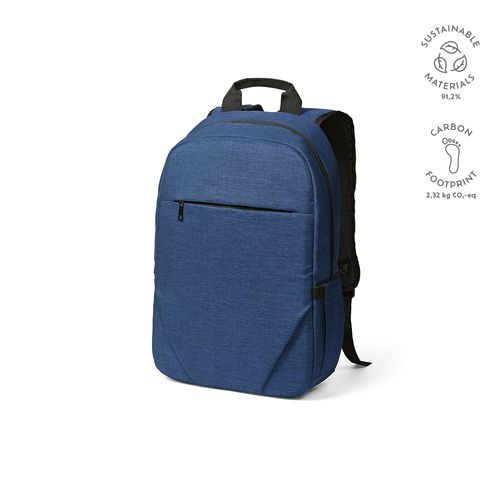 blue Mochila Vilnius de 18 l de rPET. Bolsillo frontal. Para PC de 17