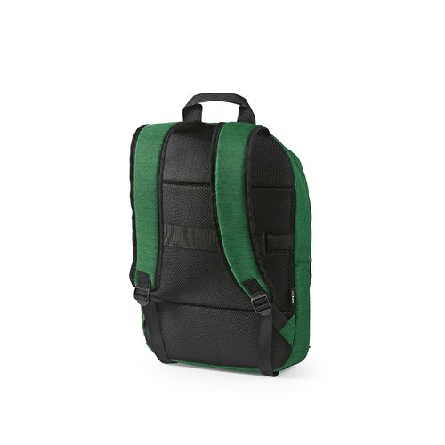 green Mochila Vilnius de 18 l de rPET. Bolsillo frontal. Para PC de 17