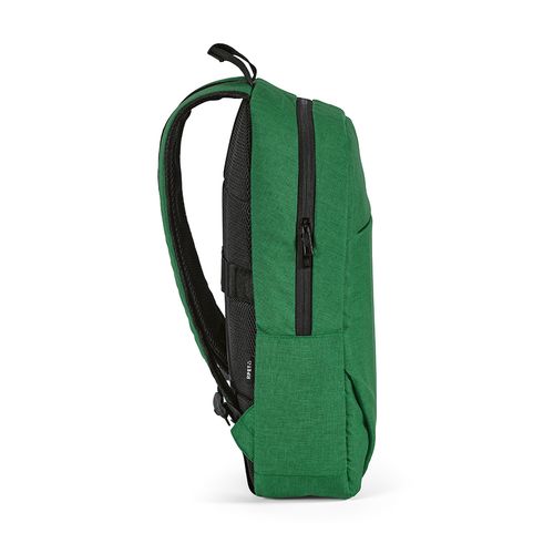 green Mochila Vilnius de 18 l de rPET. Bolsillo frontal. Para PC de 17