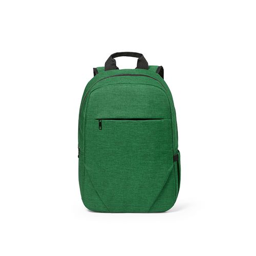 green Mochila Vilnius de 18 l de rPET. Bolsillo frontal. Para PC de 17