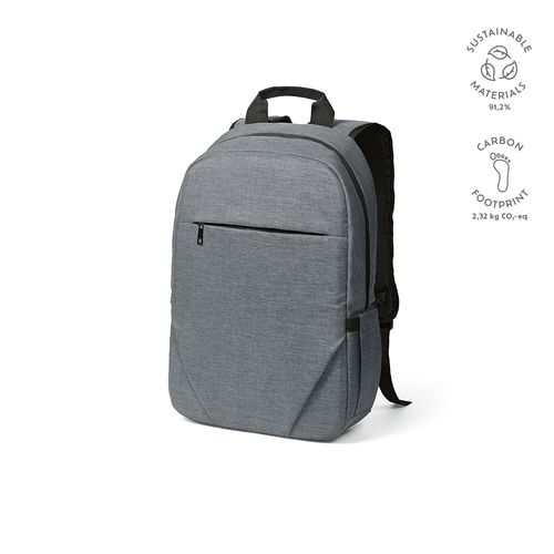 Sac à dos Vilnius 18L rPET. Poche avant. Poche ordinateur  17"