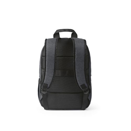 gris oscuro Mochila Vilnius de 18 l de rPET. Bolsillo frontal. Para PC de 17