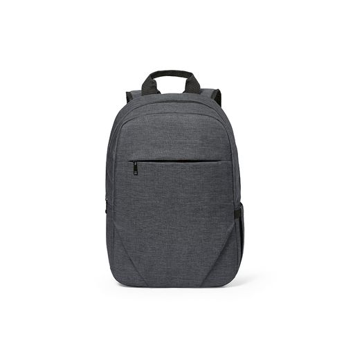 gris oscuro Mochila Vilnius de 18 l de rPET. Bolsillo frontal. Para PC de 17