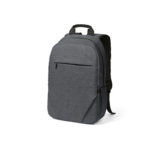 gris oscuro Mochila Vilnius de 18 l de rPET. Bolsillo frontal. Para PC de 17