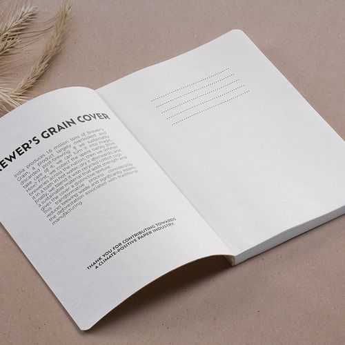Carnet Chaucer couverture en résidus de bière recyclée,196p 80g/m²