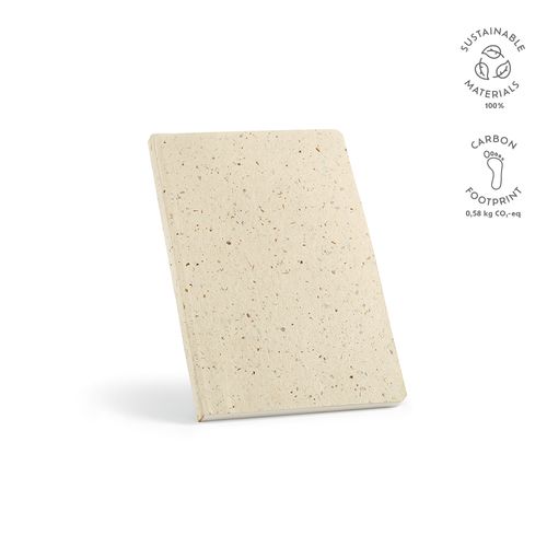 Carnet Chaucer couverture en résidus de bière recyclée,196p 80g/m²