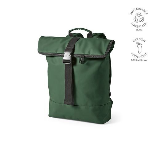 green Mochila Milan; 24L fabricada en rPU y rPET. Para portátil de 17