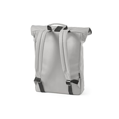 gris claro Mochila Milan; 24L fabricada en rPU y rPET. Para portátil de 17