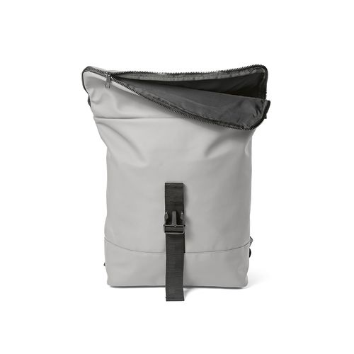 gris claro Mochila Milan; 24L fabricada en rPU y rPET. Para portátil de 17