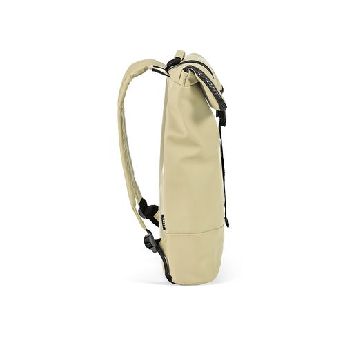beis Mochila Milan; 24L fabricada en rPU y rPET. Para portátil de 17