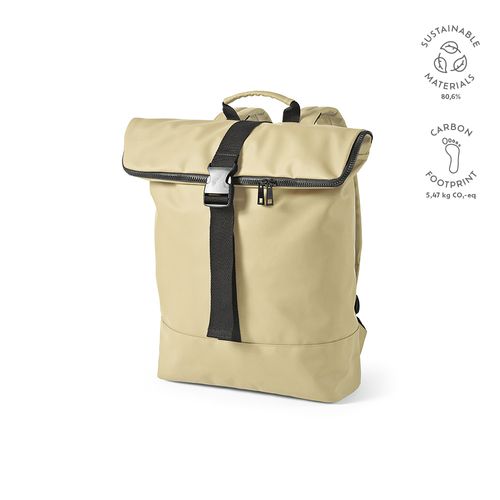 Mochila Milan; 24L fabricada en  rPU y rPET. Para portátil de 17