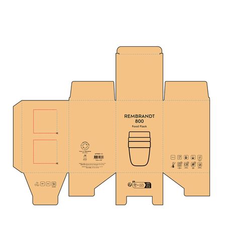Termo alimentario Rembrandt 800; rInox, 760 ml, 2 compartimentos