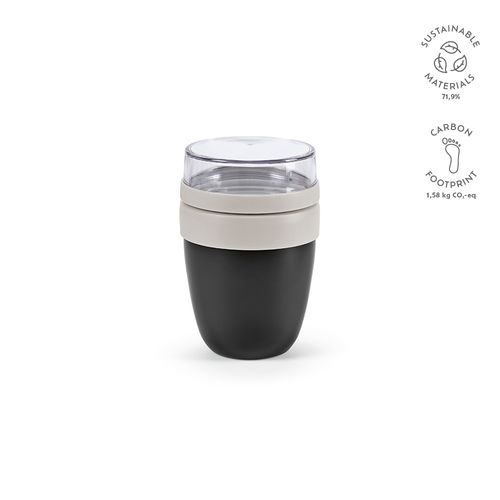 black Termo alimentario Rembrandt 800; rInox, 760 ml, 2 compartimentos