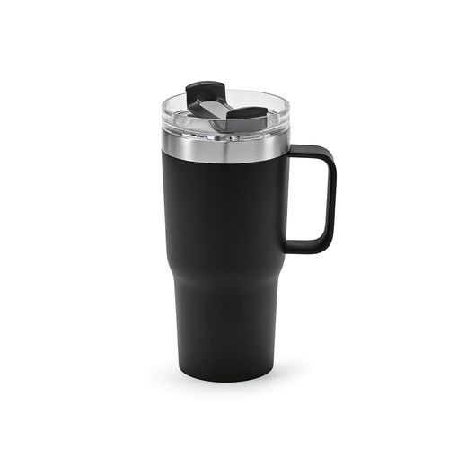 TAZA NEMAN; DE RINOX, DE 580 ML. DOBLE PARED Y TAPA GIRATORIA