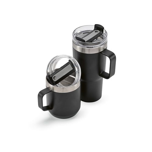 Mug Neman inox 580 ml. Double paroi et bouchon rotatif