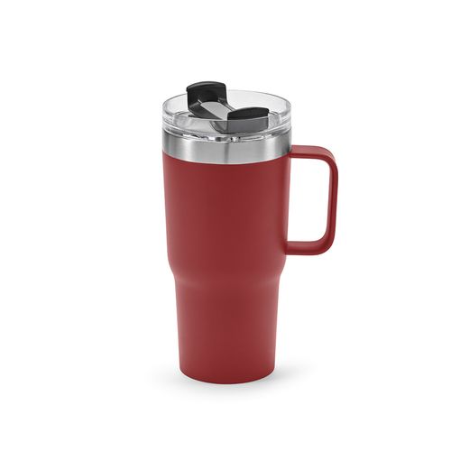 TAZA NEMAN;  DE RINOX,  DE 580 ML. DOBLE PARED Y TAPA GIRATORIA