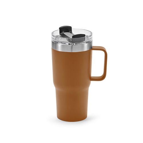 TAZA NEMAN; DE RINOX, DE 580 ML. DOBLE PARED Y TAPA GIRATORIA