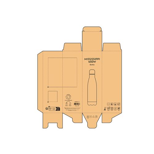 Gourde Mississippi 450W rInox 430ml.Double paroi, Sublimation