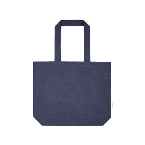 Bolsa de compra Blanc; rCotton de 220 gsm. Asas de 65 cm y fuelle