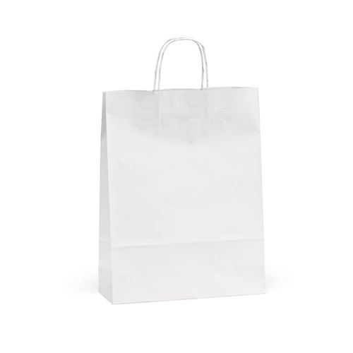 Etna L bolsa blanca de Kraft FSC®. 100g/m². Fabricada en Portugal