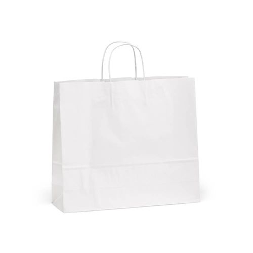 Etna XL bolsa blanca de Kraft FSC®. 100g/m². Fabricada en Portugal