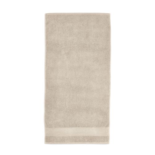 beis Toalla Donatello L; algodón reciclado 370 gsm. Made in Portugal
