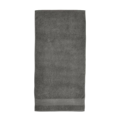 gris oscuro Toalla Donatello L; algodón reciclado 370 gsm. Made in Portugal