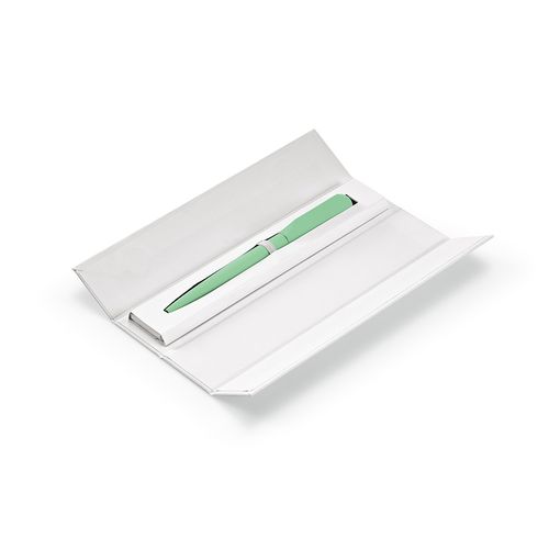 verde pastel Bolígrafo Rabelais; de rAluminio; tinta Dokumental® negra de 1km