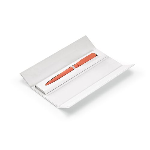 salmón Bolígrafo Rabelais; de rAluminio; tinta Dokumental® negra de 1km