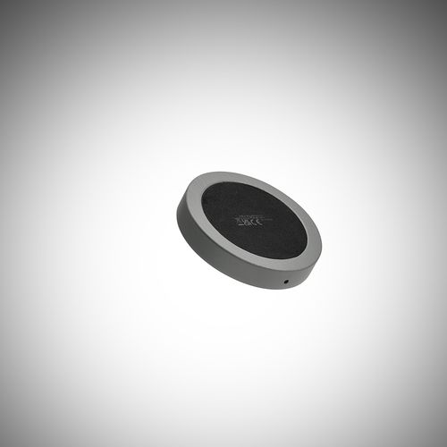 gray Cargador inalámbrico Lovelace; piedra caliza. 15 W. Puerto USB-C