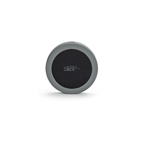 gray Cargador inalámbrico Lovelace; piedra caliza. 15 W. Puerto USB-C