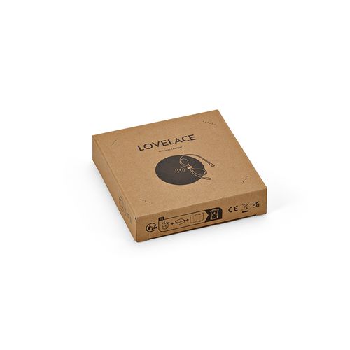 gray Cargador inalámbrico Lovelace; piedra caliza. 15 W. Puerto USB-C