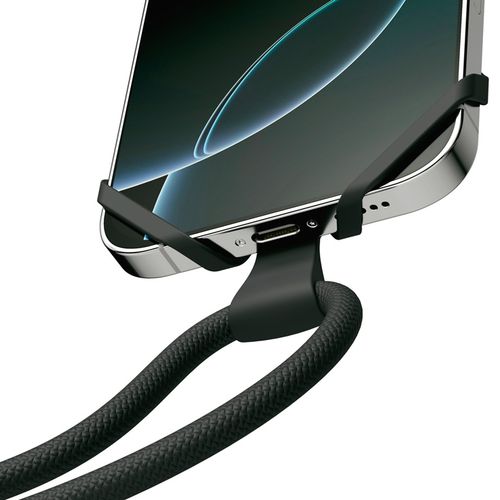 black Correa universal para móvil Infinity. rPET y silicona