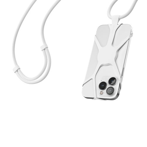 white Correa universal para móvil Infinity. rPET y silicona