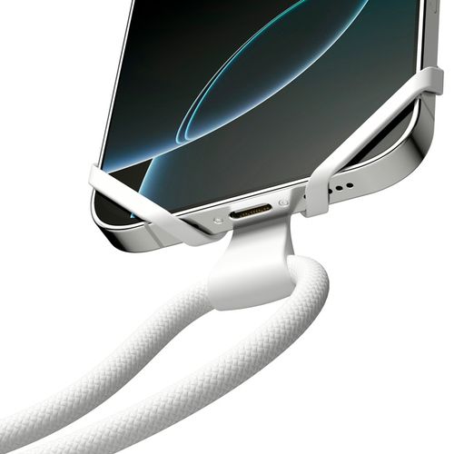 white Correa universal para móvil Infinity. rPET y silicona